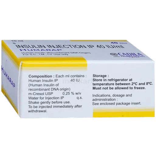 humarap 40iu vial 10 ml